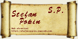 Stefan Popin vizit kartica